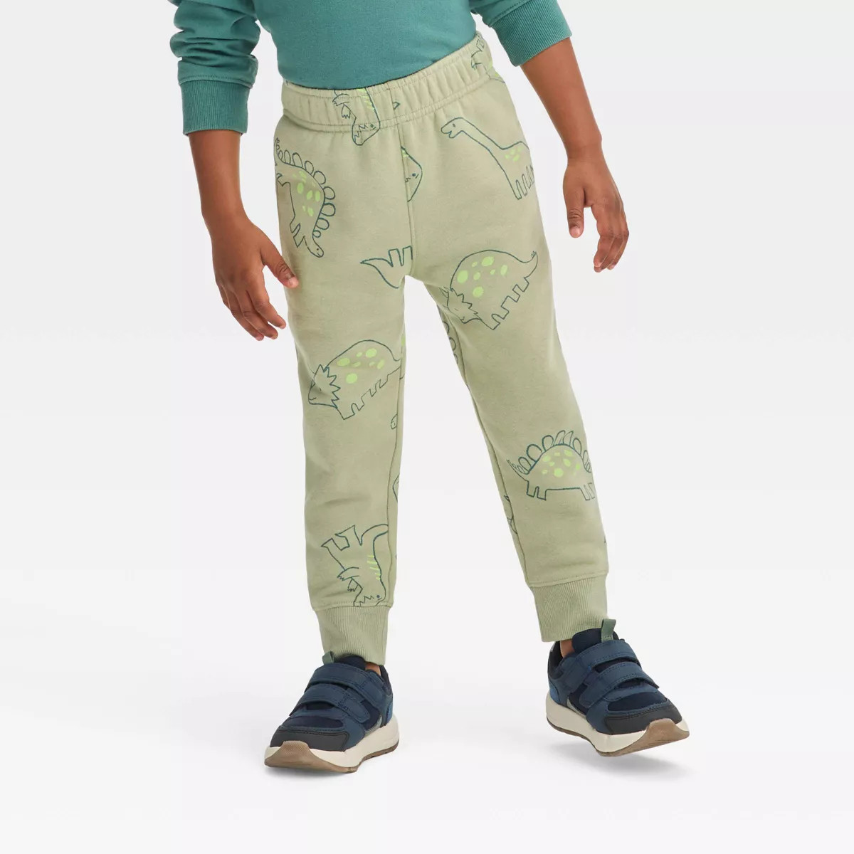 Toddler Boys' Pull-On Fleece Jogger Pants - Cat & Jack™ Olive Green 5T | Target