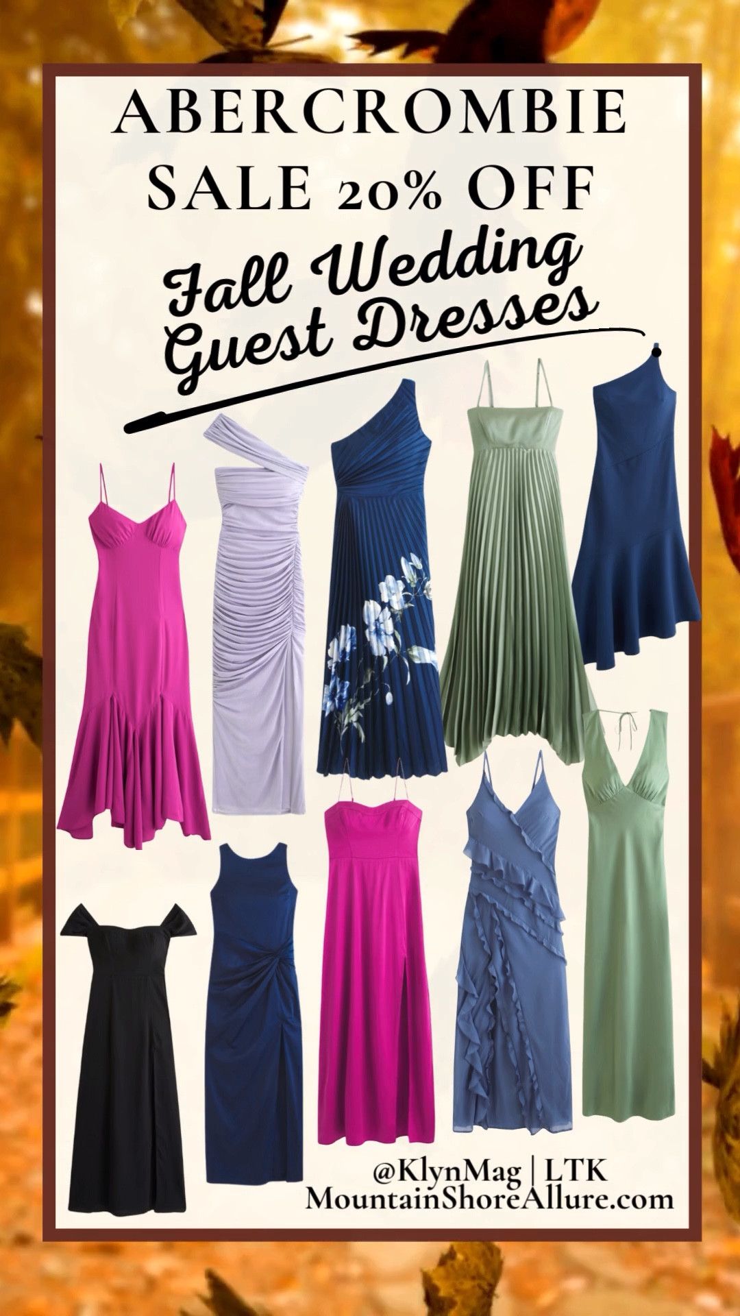 Shop fall wedding guest dresses on sale at Abercrombie! Get up to 20% off stunning styles perfect for autumn celebrations. From elegant midi dresses to chic maxi dresses, find your ideal look for the season. Don’t miss these limited-time deals! #FallWeddingGuestDress #AbercrombieSale

#LTKFindsUnder100 #LTKWedding #LTKFallSale