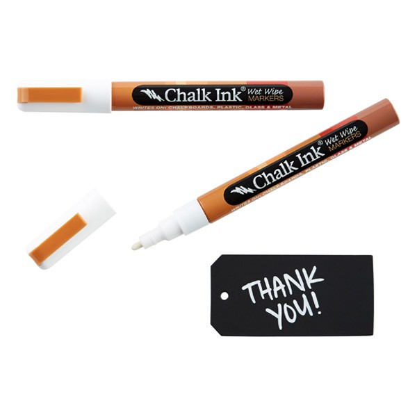 White Fine Tip Chalk Markers Pkg/2 | The Container Store