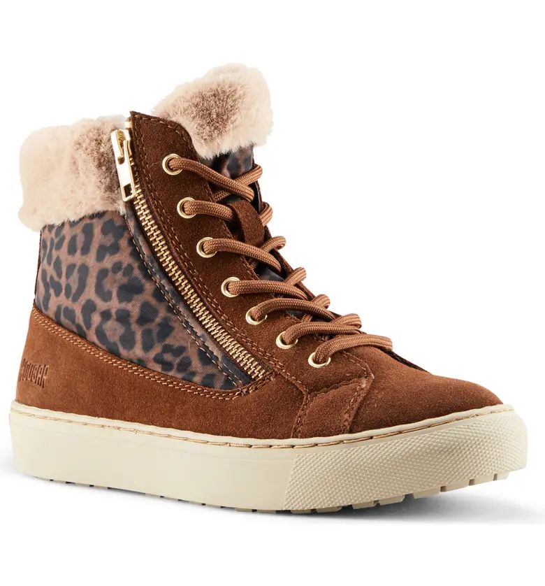 Dublin High Top Sneaker with Faux Fur Cuff | Nordstrom