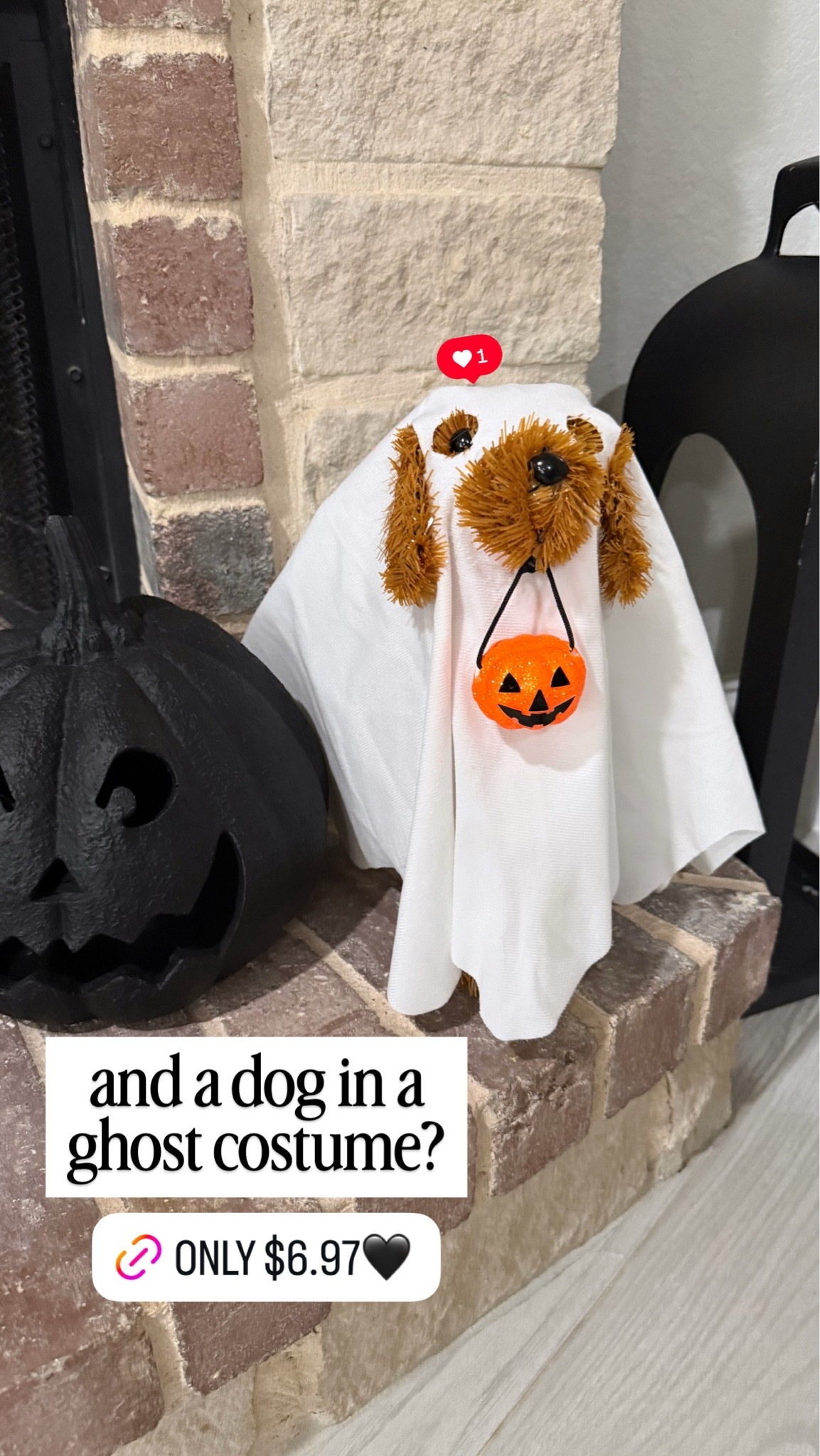 Dog ghost decor only $6.97