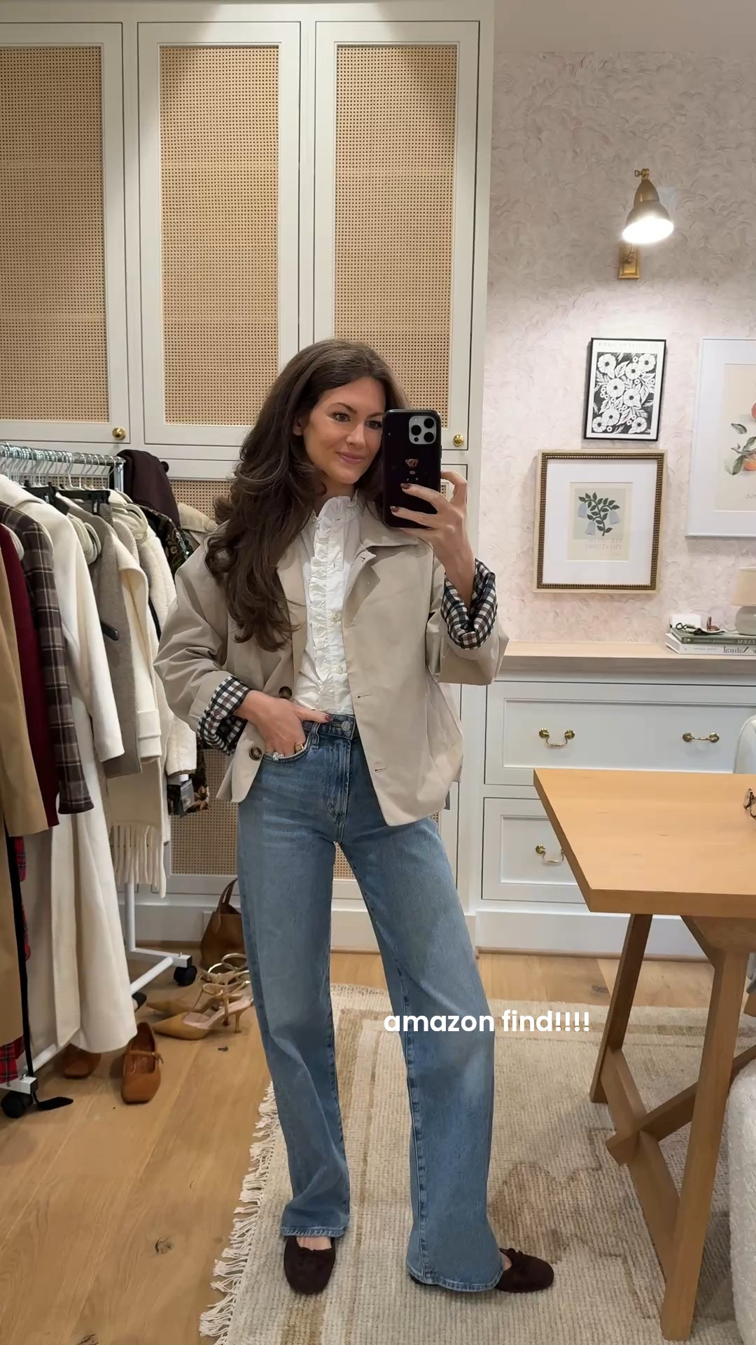 This Amazon trench looks like a designer version!! It’s 20% off today! I’m wearing a size XS 🤎

Sezane, plaid interior, trench coat, suede ballet flats, Sam Edelman, Nordstrom, Amazon find 

#LTKSeasonal #LTKSaleAlert #LTKFindsUnder100