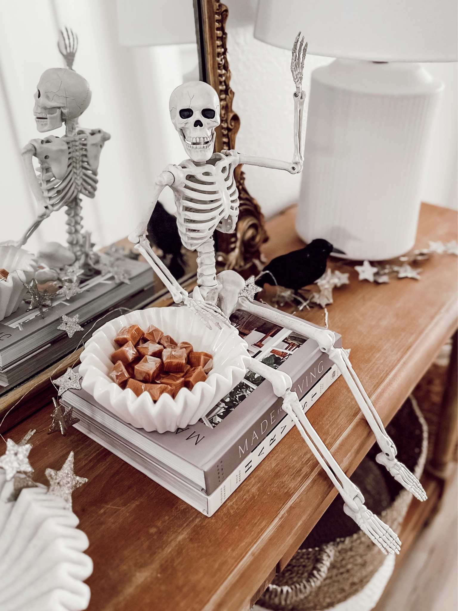 Halloween decor 👻🍂🎃 Fall decor, entryway, skeleton #halloweenhome #homedecor 

#LTKhome #LTKSeasonal