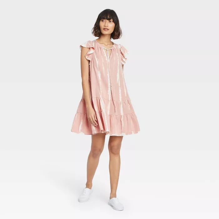 Women's Flutter Short Sleeve Ruffle Dress - Knox Rose™ | Target