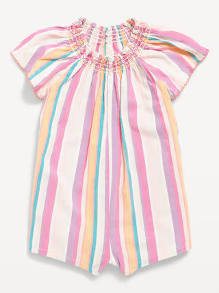 Printed Flutter-Sleeve One-Piece Romper for Baby | Old Navy (US)