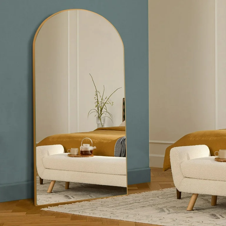 Ufurpie 71"×32" Large Full Length Mirror,Arch Wall Mounted Mirror,Oversize Floor Standing Mirror... | Walmart (US)
