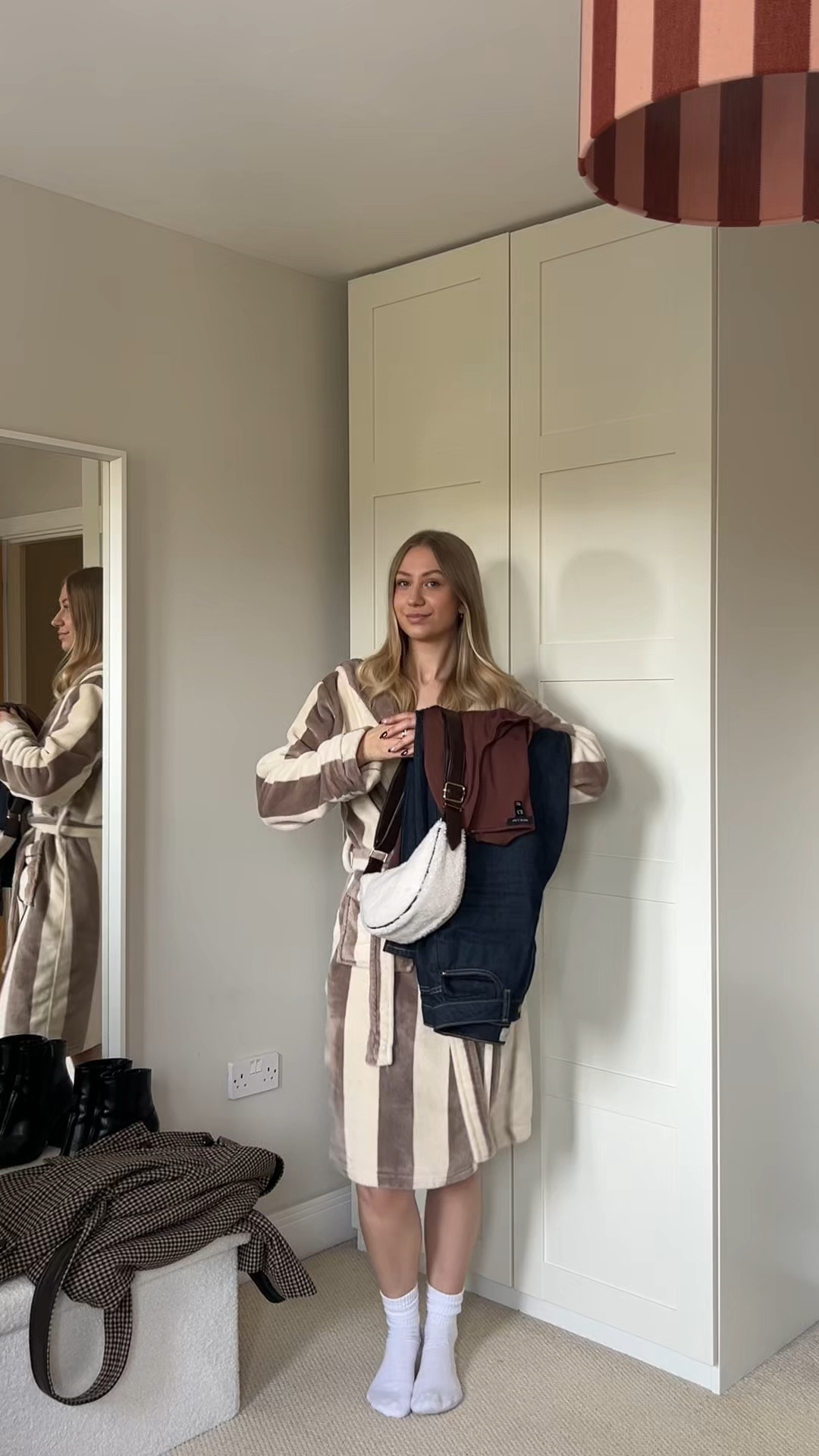 grwm fashion autumn winter styling trench coat new look boots jeans brown check print style inspo trending 

#LTKautumn #LTKuk #LTKwinter