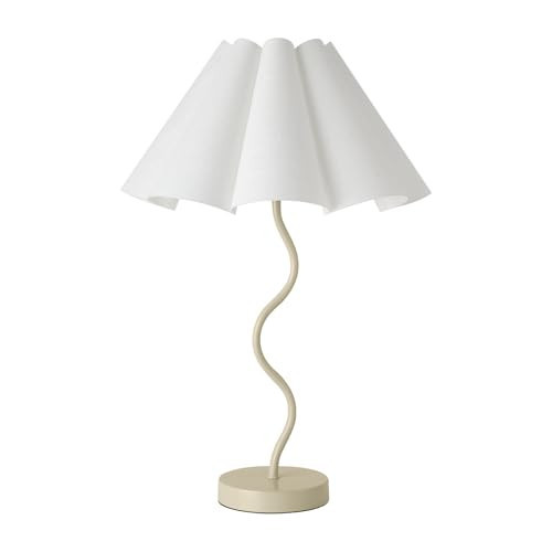 KUNJOULAM Small Table Lamp, Bedside Nightstand Lamp with Adjustable White Lampshade Light Yellow Base, Morden Mini Desk Lamp for Bedroom Home Office Decor | Amazon (US)