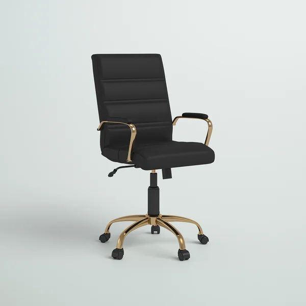 Mid-Back Executive Swivel Office Chair with Metal Frame/Arms | Wayfair North America