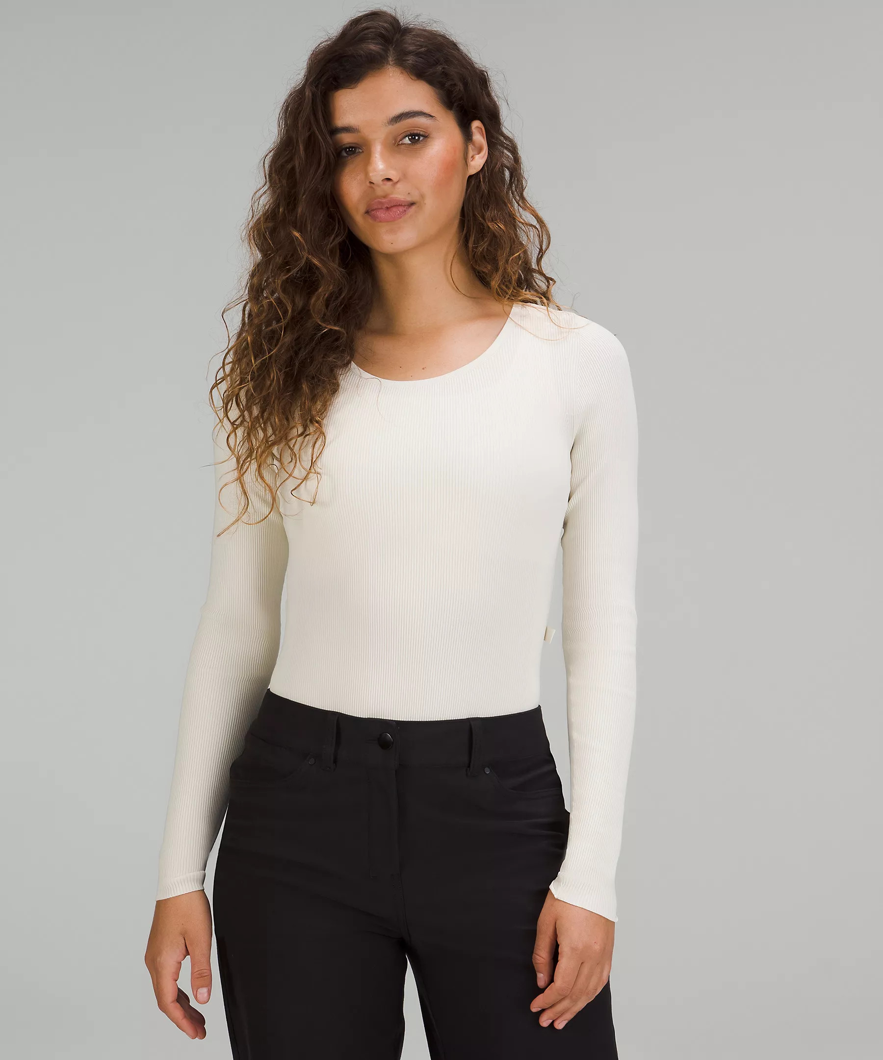 Tight-Fit Long-Sleeve Knit Bodysuit | Lululemon (US)