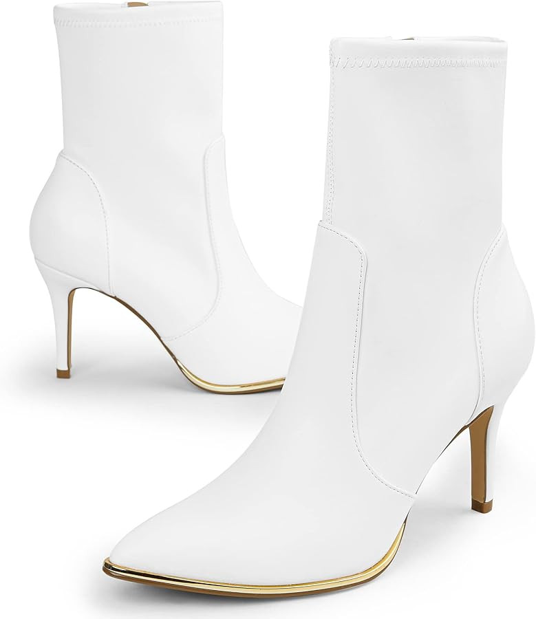 Arromic Women's Ankle Boots Pointed Toe Sexy Stiletto High Heels Ankle Booties Lightweight Comfor... | Amazon (US)