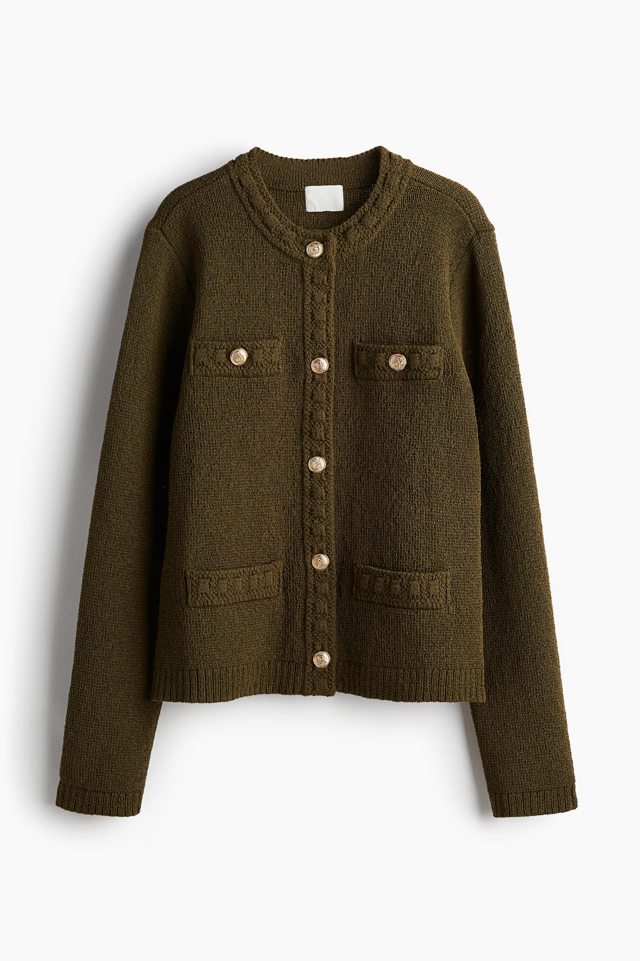 Textured-knit cardigan | H&M (UK, MY, IN, SG, PH, TW, HK)