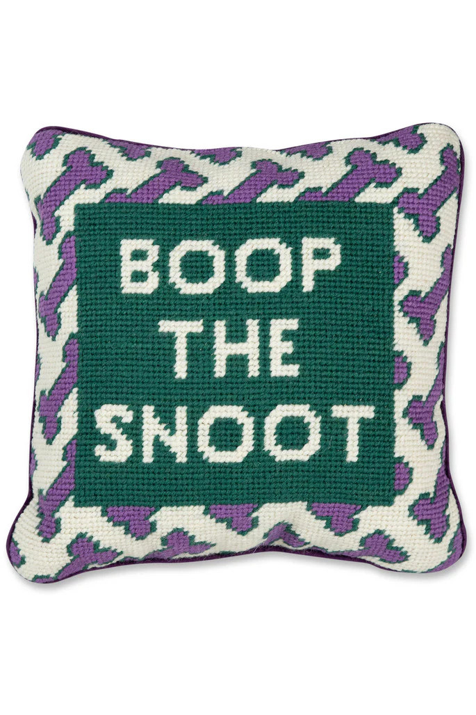 Boop the Snoot Needlepoint Pillow | Furbish Studio