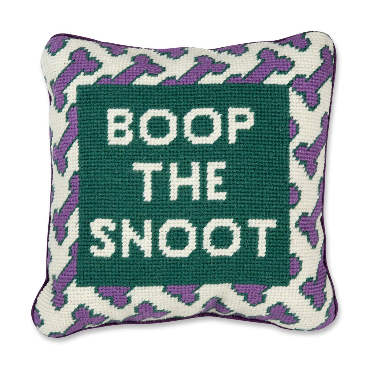 Boop the Snoot Needlepoint Pillow | Furbish Studio
