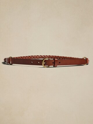 Tubular Leather Braid Belt | Banana Republic Factory