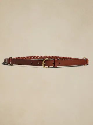 Tubular Leather Braid Belt | Banana Republic Factory