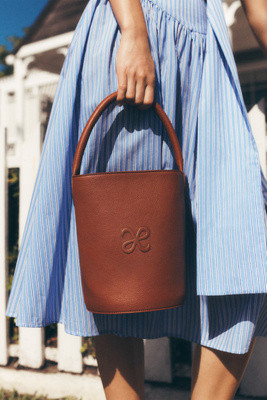 Maeve Faux Leather Bucket Bag | Anthropologie (US)