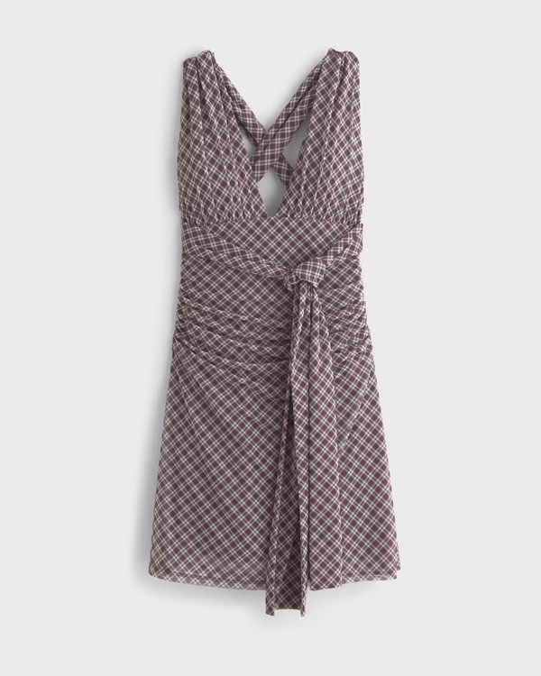 Women's Mesh Multiway Knit Mini Dress | Women's Dresses & Jumpsuits | Abercrombie.com | Abercrombie & Fitch (US)