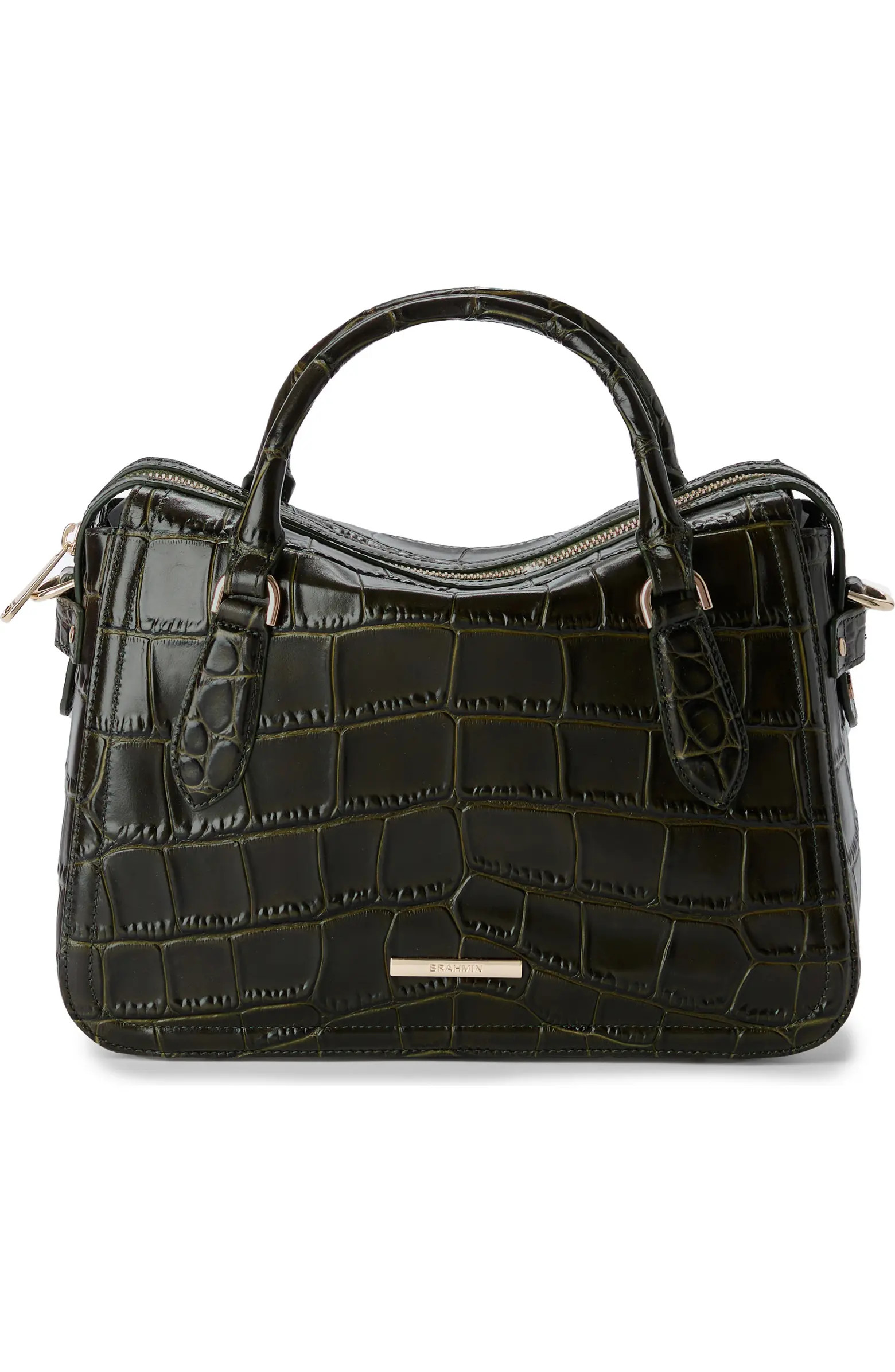 Brahmin Micaela Croc Embossed Leather Satchel | Nordstrom | Nordstrom