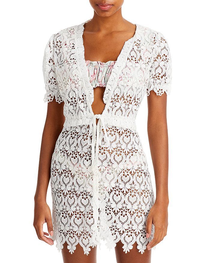 Capittana Margot Lace Mini Swim Cover Up Dress Back to Results -  Women - Bloomingdale's | Bloomingdale's (US)