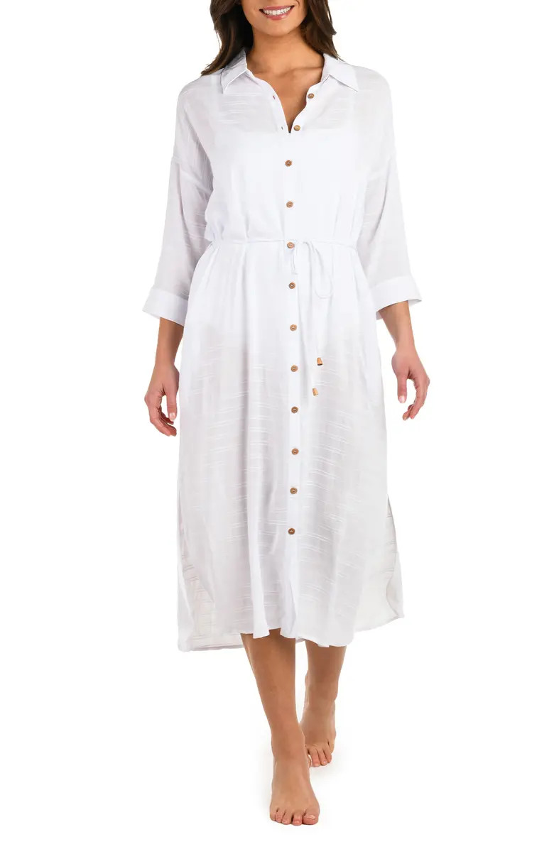 La Blanca Sea Cover Button-Up Cover-Up Dress | Nordstrom | Nordstrom