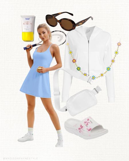 Casual Amazon Summer Outfit ☀️ this tennis dress from Amazon comes in so many colors, sized up to a medium (runs fitted)

Tennis dress, dress, summer dress, Amazon dress, Amazon tennis dress, Amazon outfit, Amazon finds, Amazon style, Amazon fashion, summer outfit, Madison Payne 

#LTKStyleTip #LTKSeasonal #LTKFindsUnder100