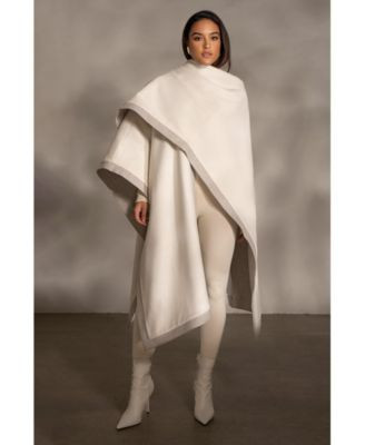Jluxlabel Women's Park City Reversible Shawl - Beige | Macy's
