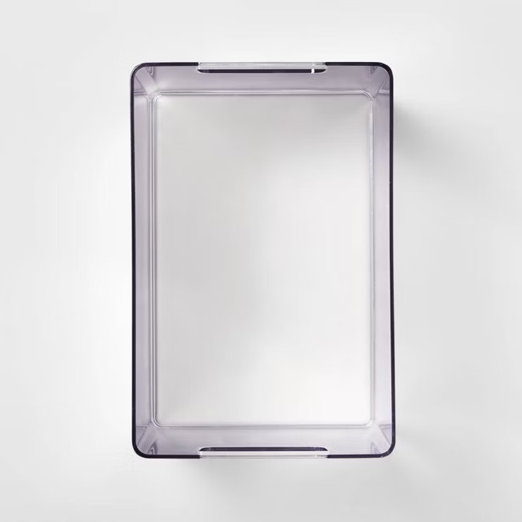 Bathroom Organizer Bin with Handles Clear - Brightroom™ | Target