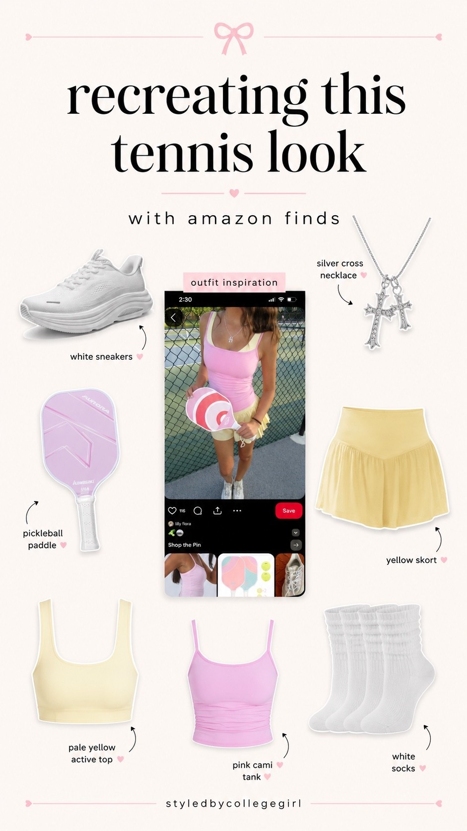 Recreating this tennis look with Amazon finds 🎾💗

cute sporty outfit idea for summer, pickleball days, tennis court pics, errands, or an easy activewear look. Comment “sporty” for the links — everything is linked in my LTK ✨

#amazonfinds #amazonfashion #tennisoutfit #pickleballoutfit #sportyoutfit #activewearfinds #amazonactivewear #ltkfinds #summeroutfit #tenniscore #pinkoutfit #workoutoutfit #collegeoutfit #outfitinspo #amazonmusthaves

#LTKfitnessgoals #LTKdayinmylife #LTKootd