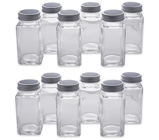 Design Imports 12-Piece Spice Jar Set w/ Chalkboard Labels - QVC.com | QVC