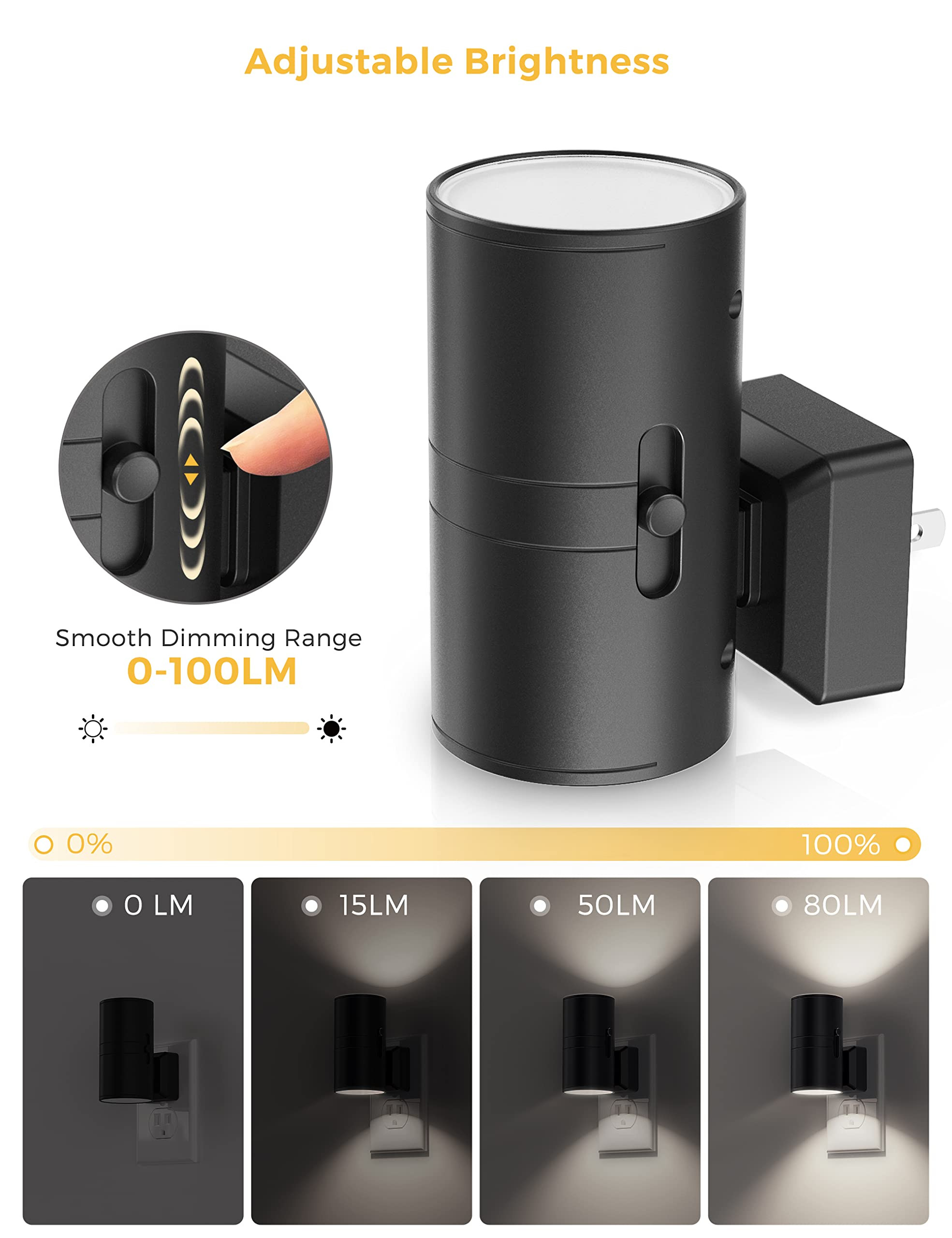 L LOHAS LED Night Light, Bright Night Light, Night Lights Plug into Wall, 5000K Daylight White, D... | Amazon (US)