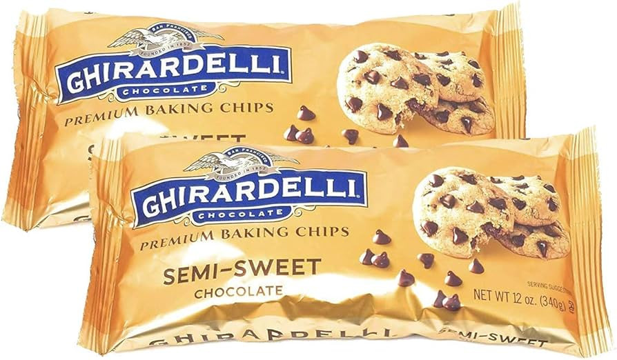 Ghiradelli Semi Sweet Premium Baking Chocolate Chips-12 oz (2 pack bundle) | Amazon (US)