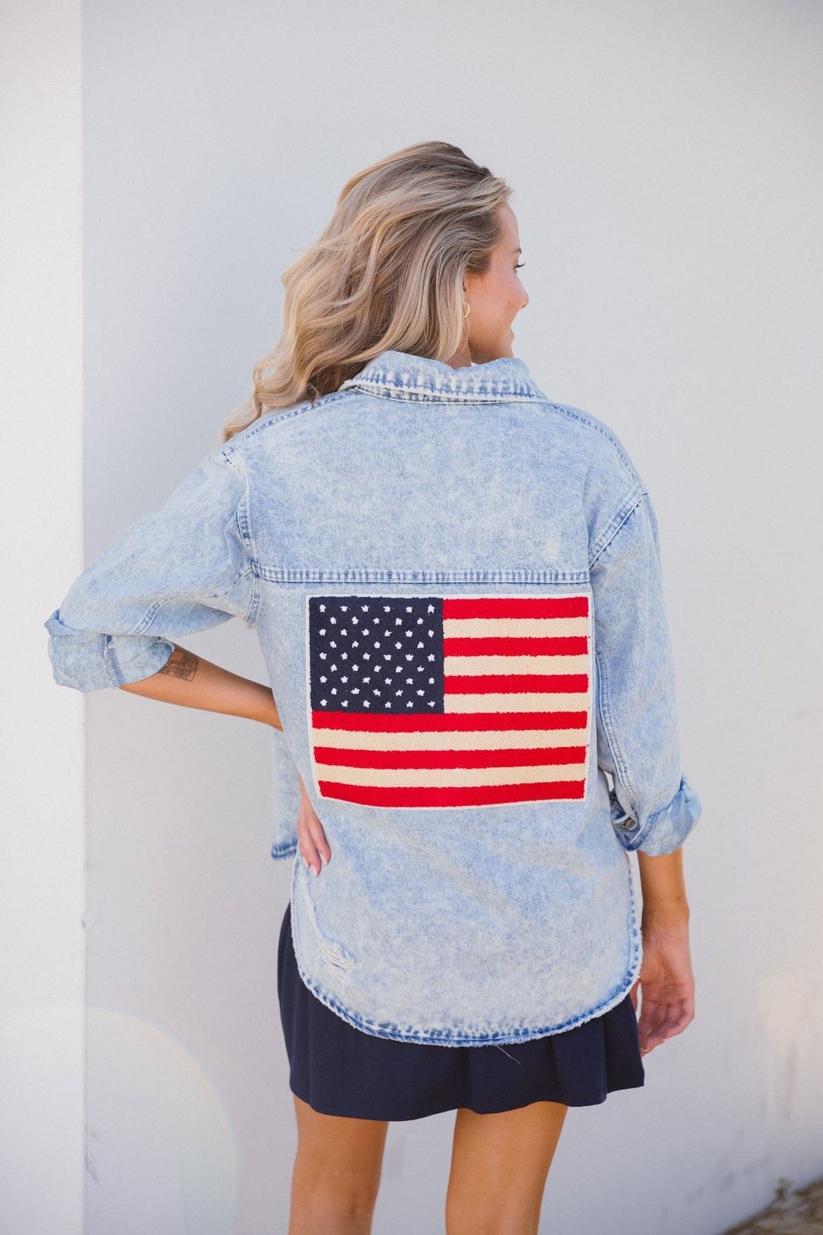 GLORY JEAN DENIM BUTTON-UP SHIRT | Judith March