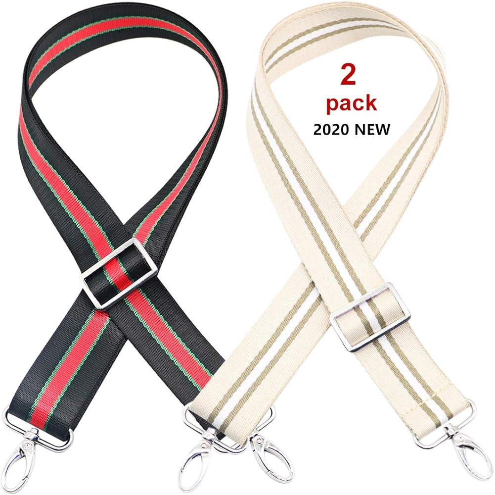 Purse Strap Shoulder Strap Replacement Adjustable Belt Guitar Style Canvas Cross Body Hand Bag Strap | Amazon (US)