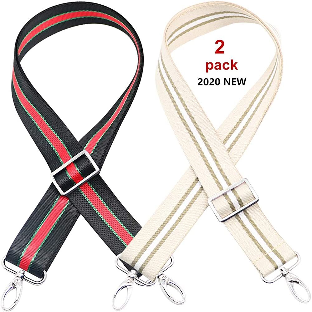 Purse Strap Shoulder Strap Replacement Adjustable Belt Guitar Style Canvas Cross Body Hand Bag St... | Amazon (US)
