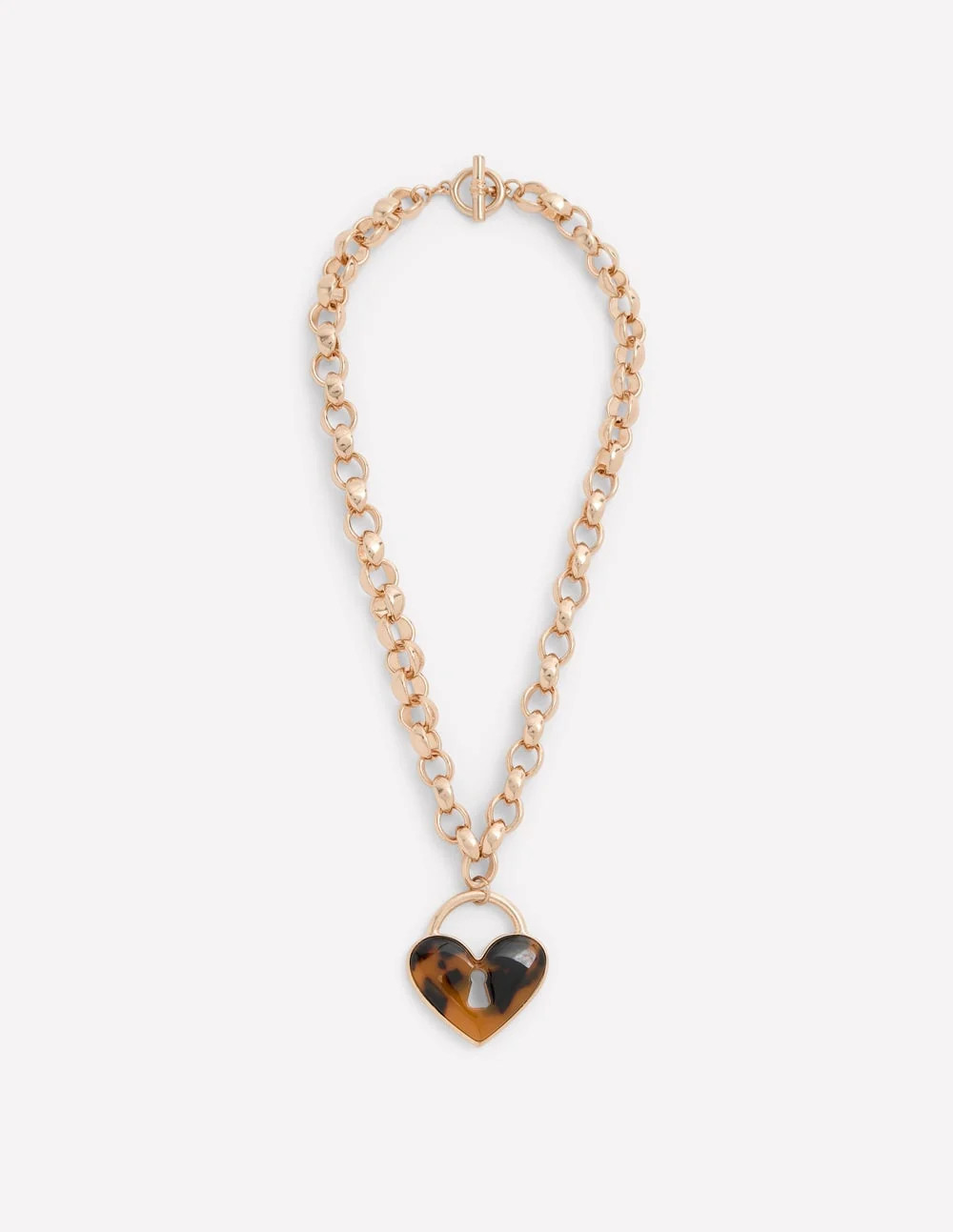 Chunky Love Lock Necklace-Tort | Boden (US)