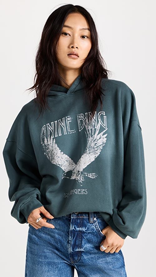 ANINE BING Eagle Ash Hoodie | SHOPBOP | Shopbop