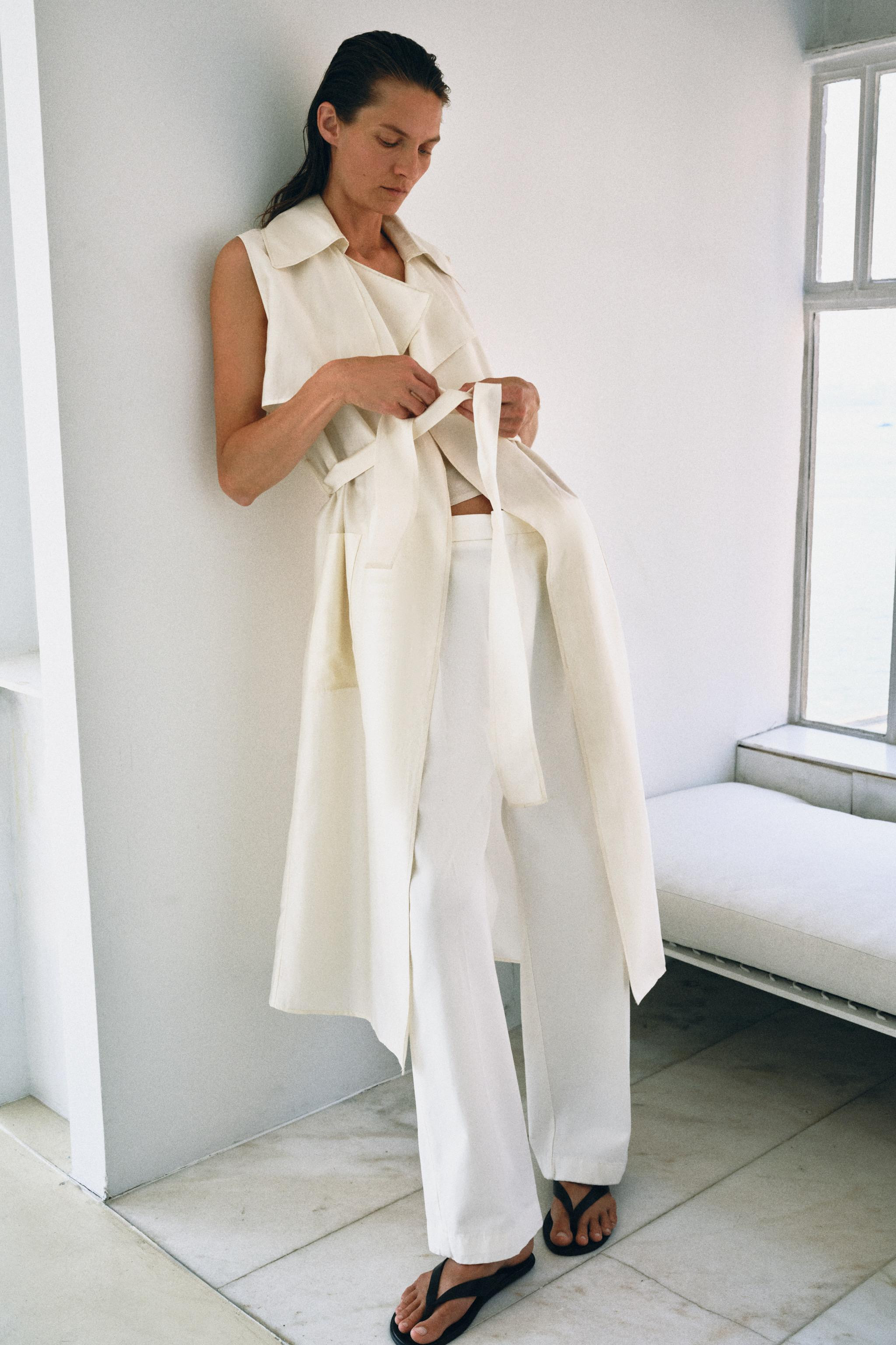 ZW COLLECTION LONG FLOWY VEST | Zara US