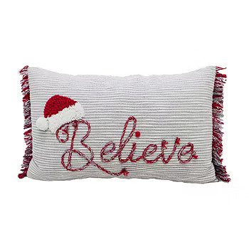 Vibhsa For Holidays-Believe Rectangular Throw Pillow, Color: Multi - JCPenney | JCPenney