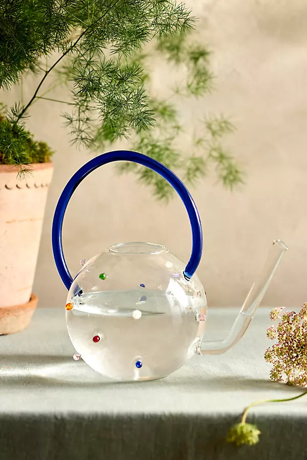 Confetti Glass Watering Can, Size: Small/Petite at Terrain | Terrain