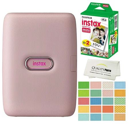 Fujifilm Instax Mini Link Smartphone Printer -Pink- Plus Fujifilm Instax Mini Films 20 Pack. Plus In | Walmart (US)