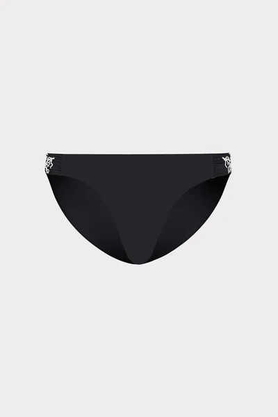 Beaded Applique Bikini Bottom With Side Tabs | MILLY
