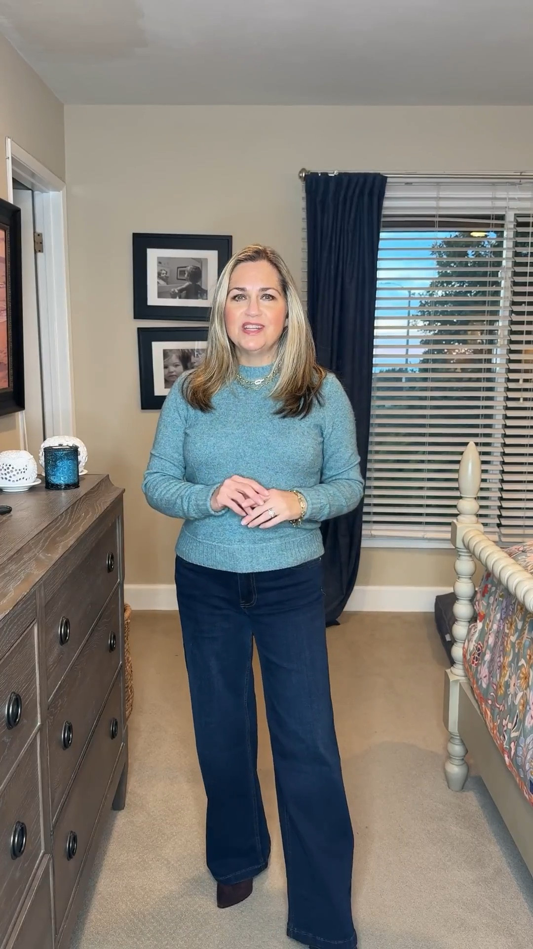 A new pair of jeans, sweater and boots! It looks like there are only a few sides left in my boots, but I have found several very similar pairs! My sweater comes in 12 colors! 

#LTKHoliday #LTKdayinmylife #LTKGiftGuide