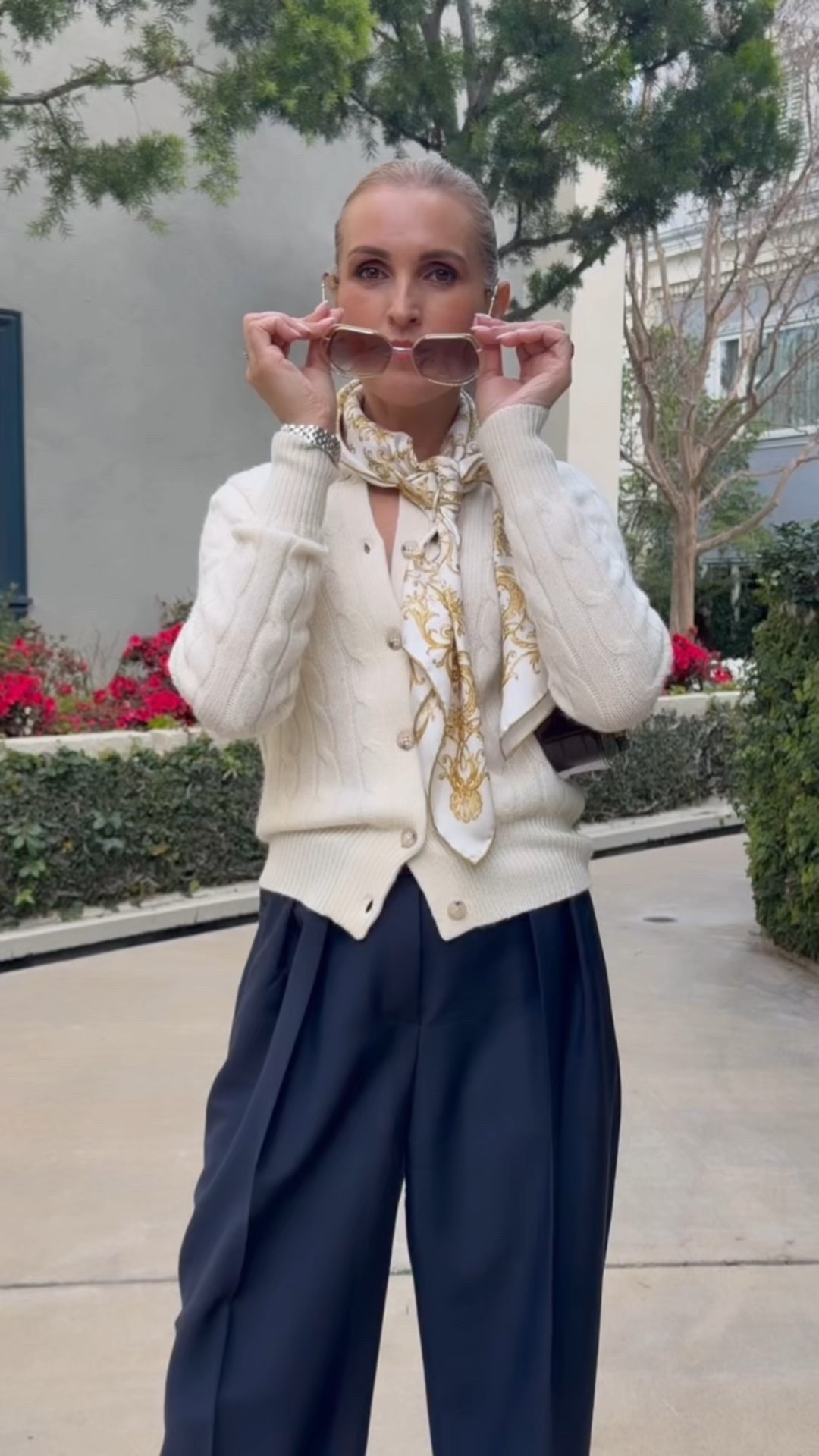 date night outfits✨styling my softest Ralph Lauren cashmere cardigan 

#LTKOver40 #LTKValentine #LTKootd