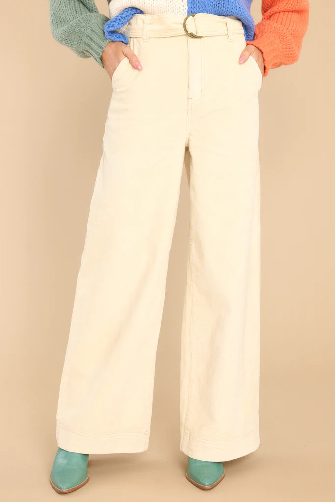 Thea Cord Cream Pants | Red Dress 