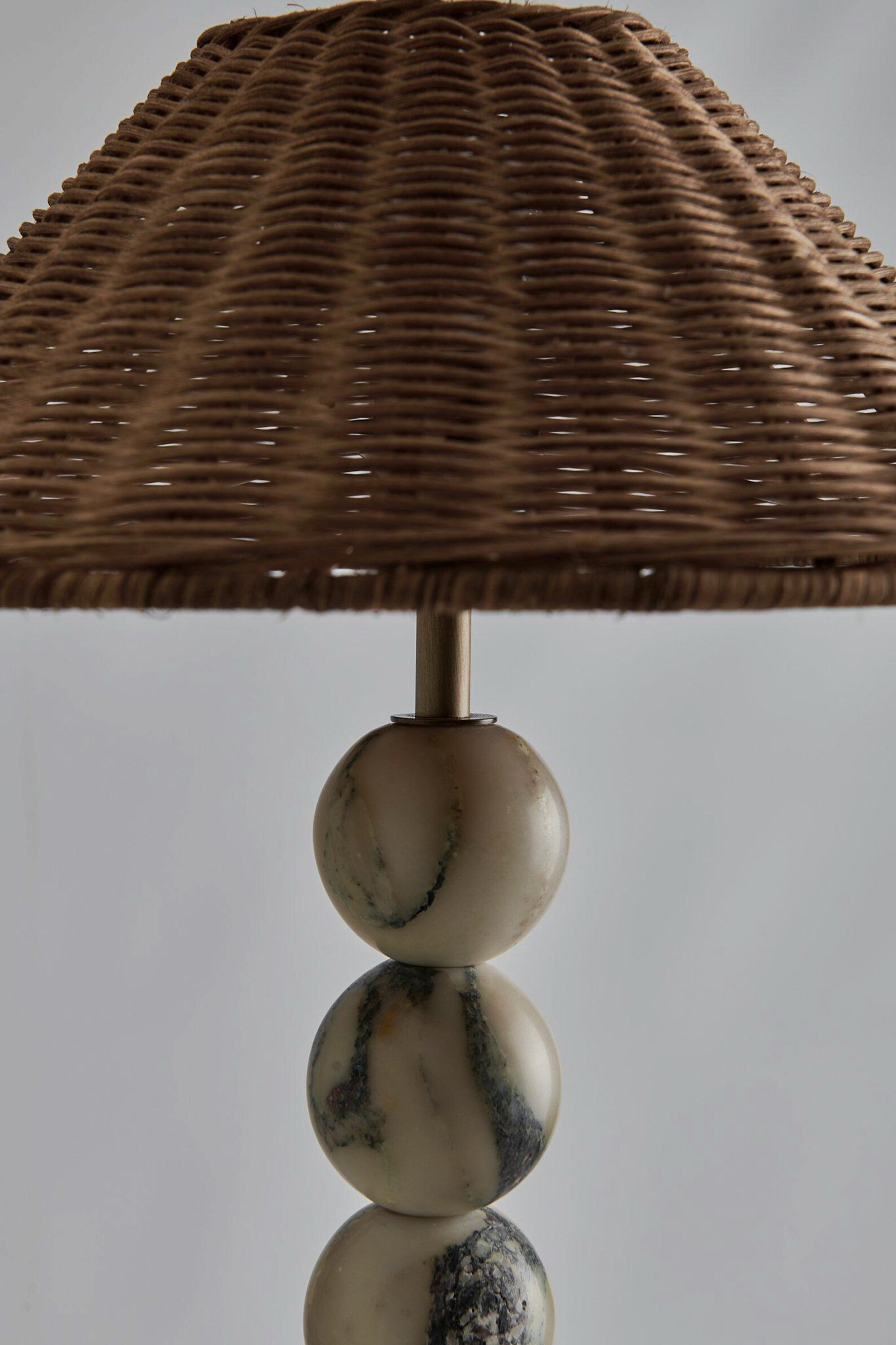 The Carroll - Marble and Rattan Table Lamp | Etsy (US)