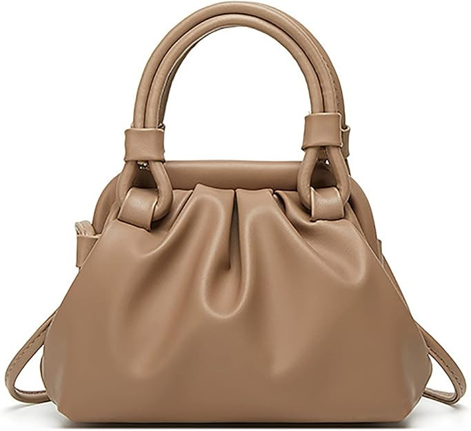 Mini Cloud Pouch Dumpling Shoulder Handbags for Women - Small Soft PU Leather Crossbody Cute Ladi... | Amazon (US)