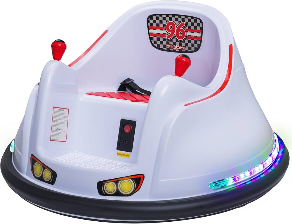 FunPark 6V Electric Bumper Car Ride-On for Toddlers, Ages 1.5–4 Years, LED Lights, 360° Spin, ... | Amazon (US)
