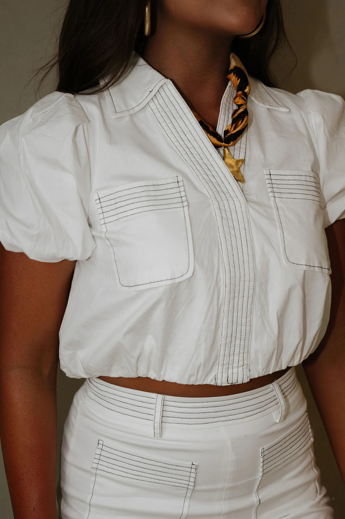 Evelyn Shorts Set-White | These Three