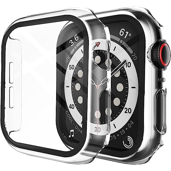 [2Pack] Langboom Transparent Hard Case Compatible with Apple Watch SE Series 6 Series 5 Series 4 40m | Amazon (CA)